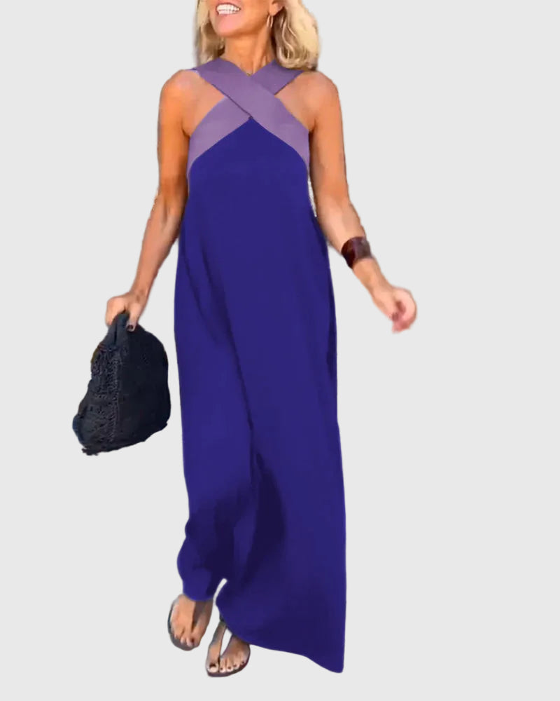 Elena | Robe Maxi Fluide et Élégante