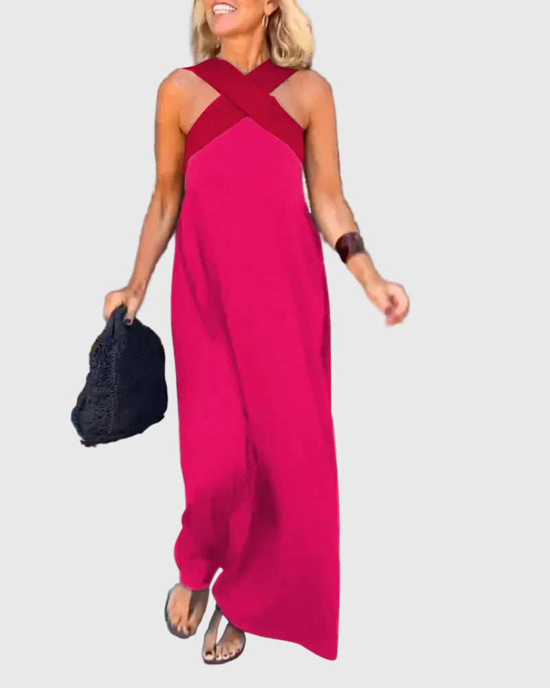Elena | Robe Maxi Fluide et Élégante