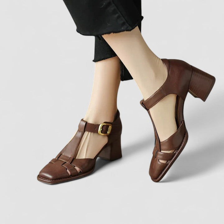 Elyxiana | Talons blocs orthopédiques avec bride en T