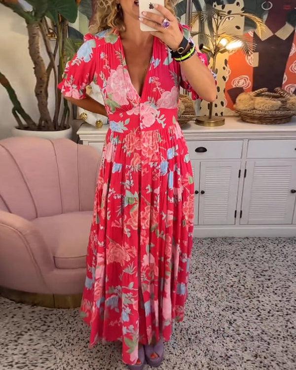 Floriana - Robe Florale Vibrante