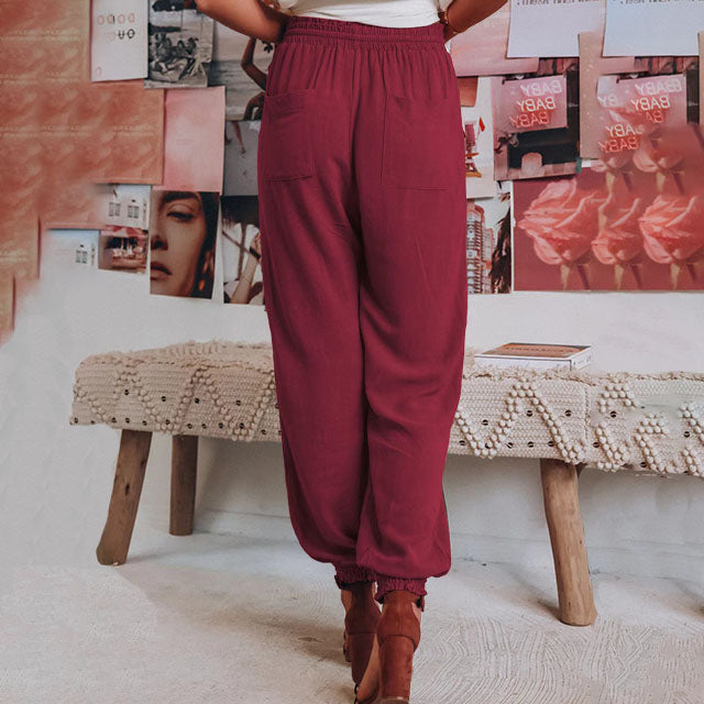 Kaeli – Pantalons Élegants à Cordon