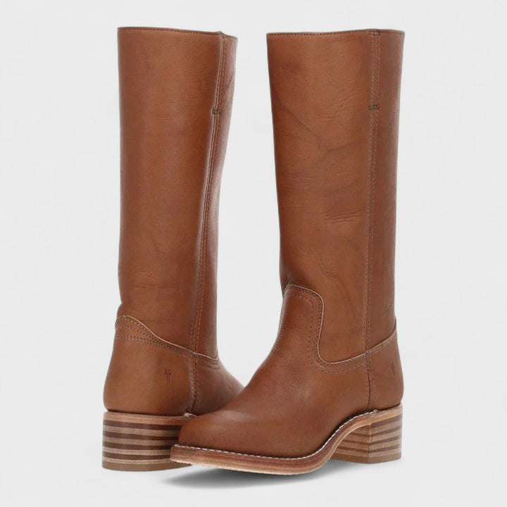 Bottes Classiques d'Équitation avec Tige Haute
