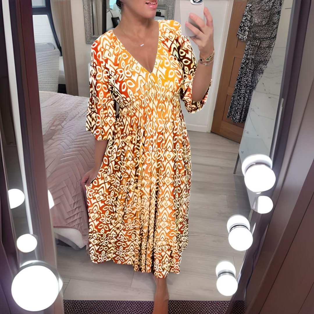 Lillia - Robe Imprimée Boho